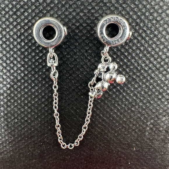 🆕Disney, Climbing Mickey Safety Chain, Red CZ - Picture 3 of 4